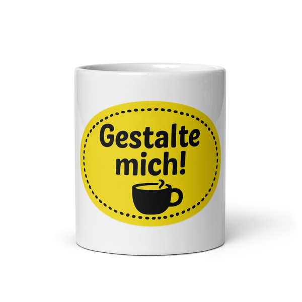Individuell gestaltbare Nett hier Keramiktasse