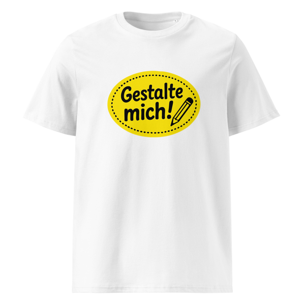 Individuell gestaltbares Nett hier T-Shirt in Weiß